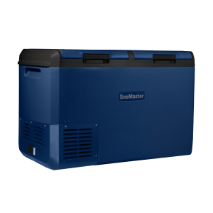 75L Plastic Dual Compartment Mobile Fridge/Freezer DC With 220V Power Adapter - Blue